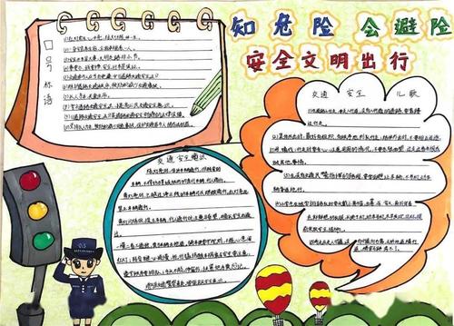 珍惜生命安全文明出行手抄报 珍惜生命手抄报