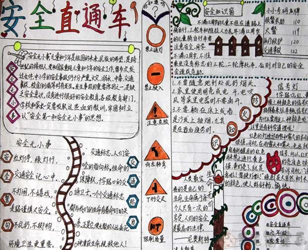 安全知识竞赛小学生手抄报 安全知识手抄报