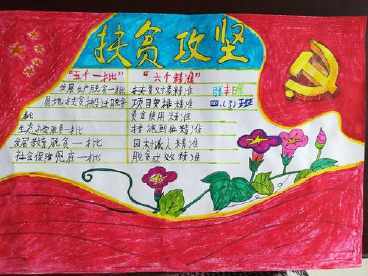 精准扶贫助学手抄报 手抄报简单又好看