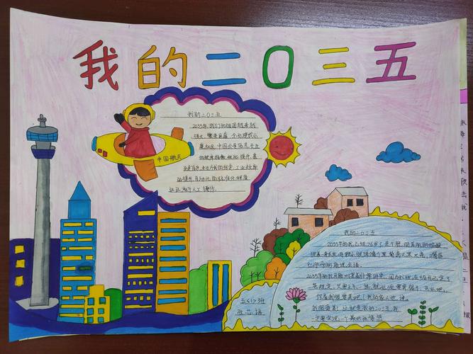 畅想2035年后的自己手抄报 5年级手抄报