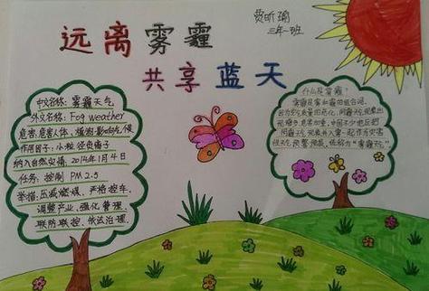 关于雾霾保护坏境的手抄报 保护环境的手抄报