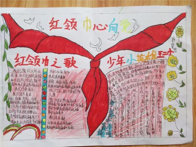 听党的话做个好队员手抄报 少先队员手抄报