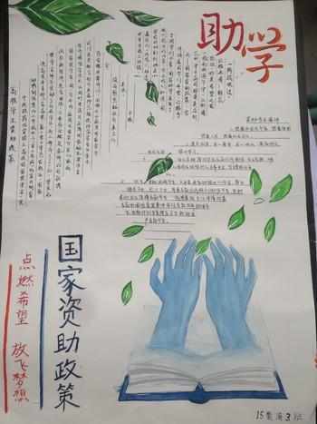 精准扶贫助学手抄报 手抄报简单又好看