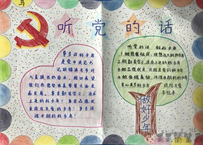 听党的话做个好队员手抄报 少先队员手抄报