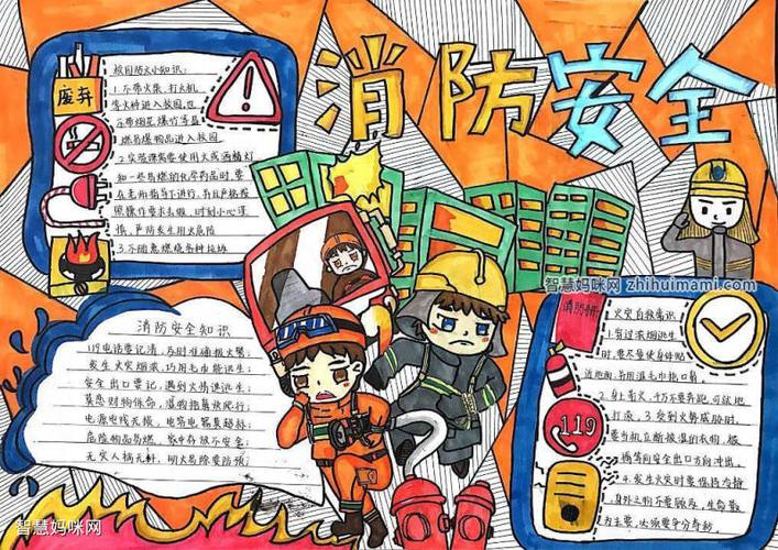 高难度119消防安全手抄报 消防安全手抄报