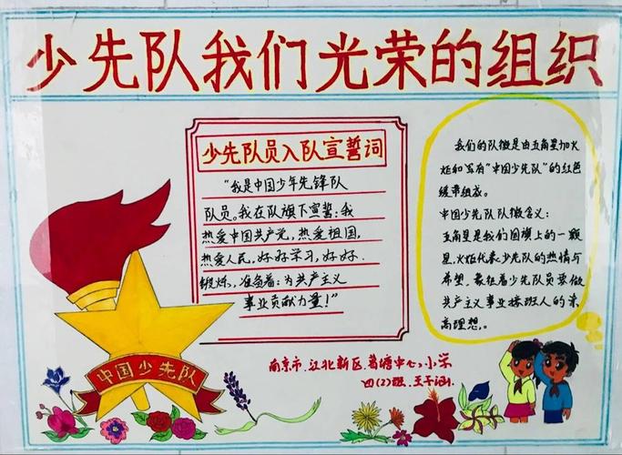 听党的话做个好队员手抄报 少先队员手抄报
