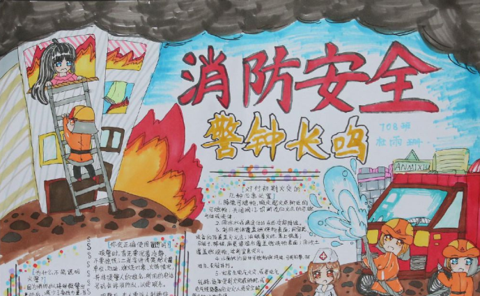高难度119消防安全手抄报 消防安全手抄报