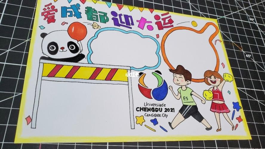 爱成都走大运手抄报 手抄报简单又漂亮