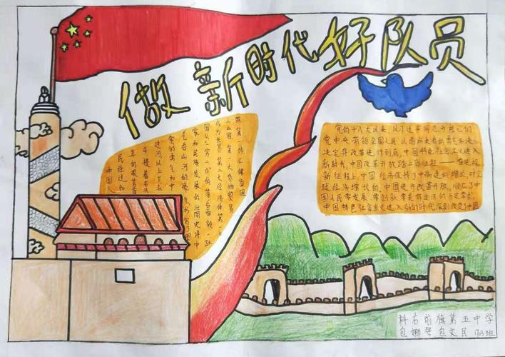 听党的话做个好队员手抄报 少先队员手抄报