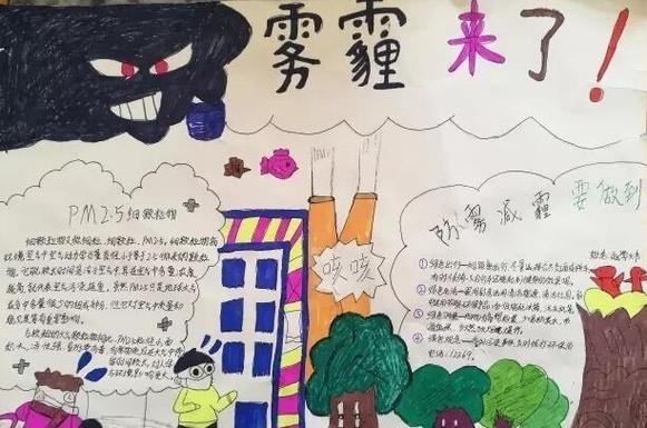关于雾霾保护坏境的手抄报 保护环境的手抄报