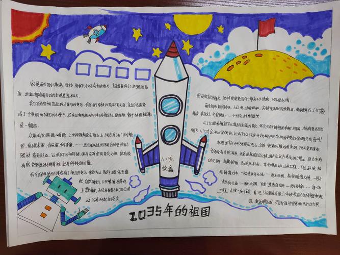 畅想2035年后的自己手抄报 5年级手抄报