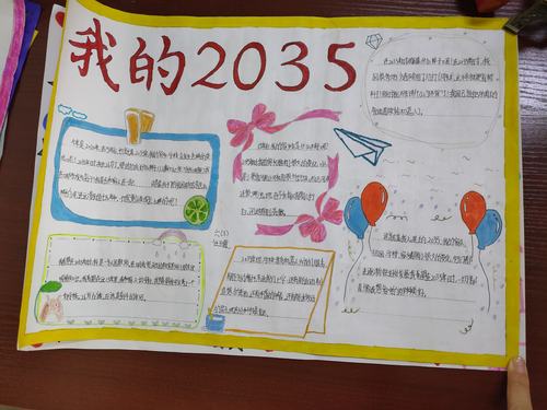 畅想2035年后的自己手抄报 5年级手抄报