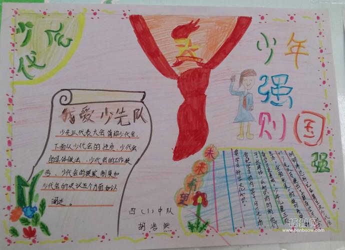 听党的话做个好队员手抄报 少先队员手抄报