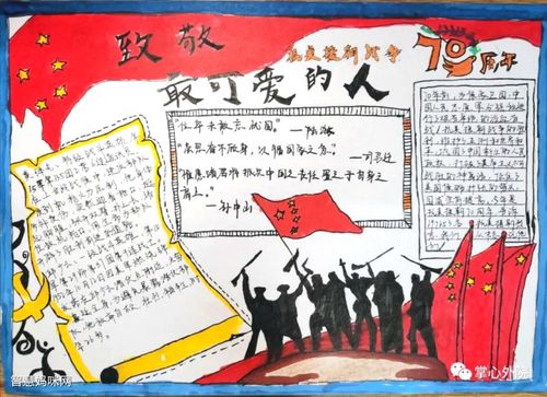 中国人民志愿军抗美援朝70周年的手抄报 70周年手抄报