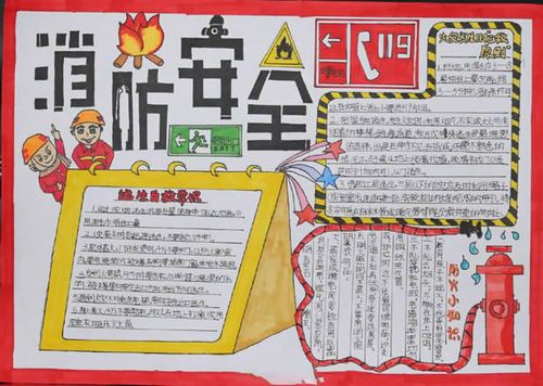 高难度119消防安全手抄报 消防安全手抄报