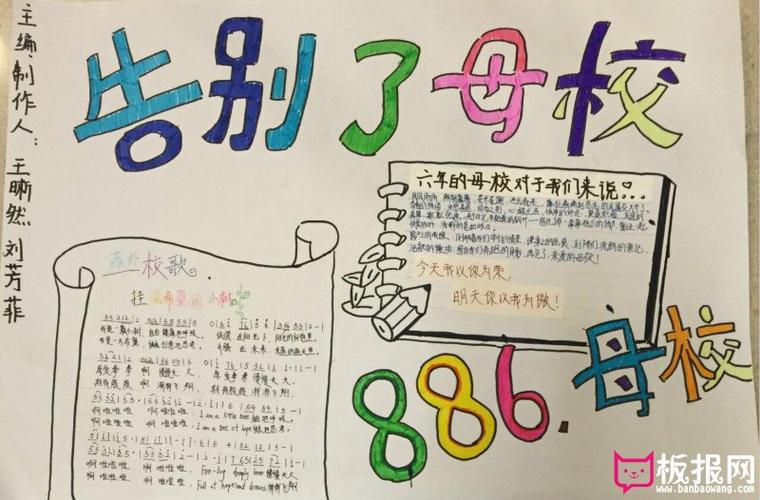 描写依依惜别的手抄报 手抄报模板大全