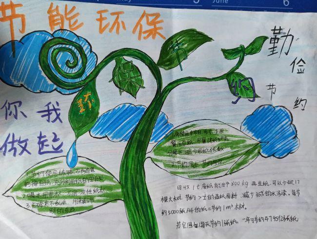 有关于节能减排生态绿色的手抄报 节能减排手抄报
