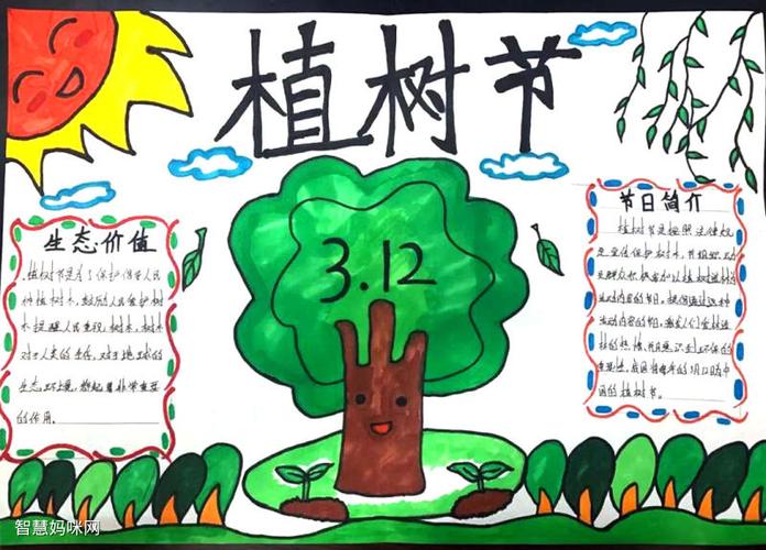 植树节手抄报图片大全 植树节手抄报图片大全简单又漂亮 