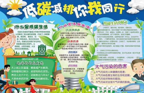 有关于节能减排生态绿色的手抄报 节能减排手抄报