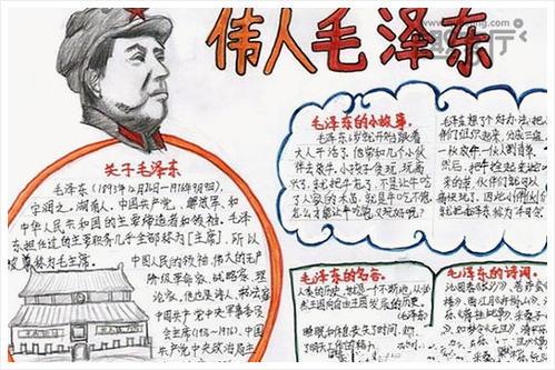 名人杰出人物手抄报 名人手抄报