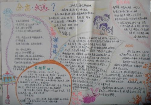 描写依依惜别的手抄报 手抄报模板大全