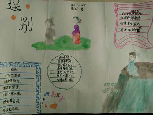 描写依依惜别的手抄报 手抄报模板大全