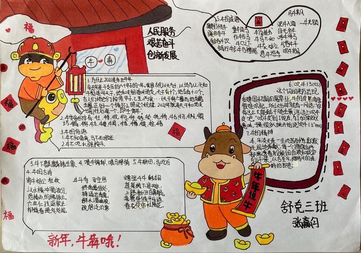 又简单又好看的牛年手抄报 简单好看的手抄报