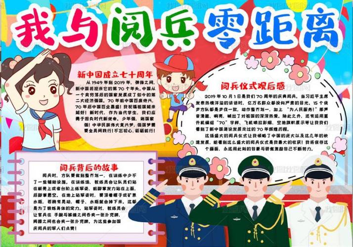 国庆大阅兵手抄报 国庆手抄报