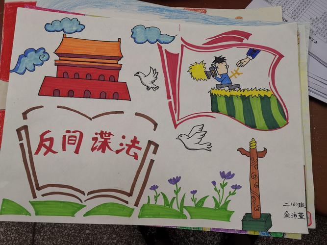 反间谍人人有责手抄报 手抄报图片大全集