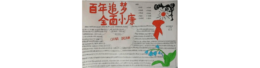 携手共进小康社会手抄报 小康社会手抄报