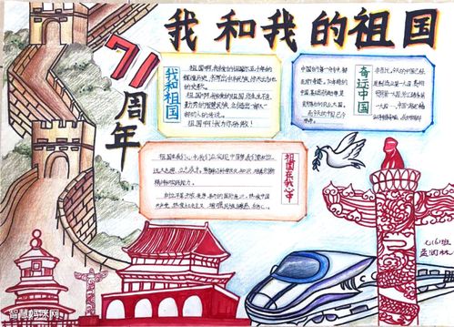我和我祖国的第一等奖手抄报 爱我祖国手抄报