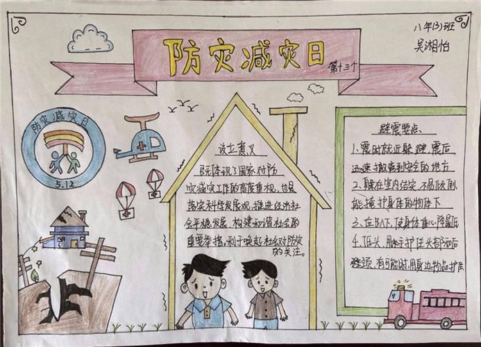 简单又漂亮的512防灾减灾日手抄报 防灾减灾手抄报