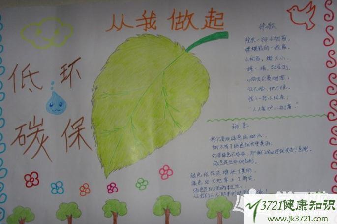 绿色低碳全面小康简单又好看手抄报 简单好看的手抄报