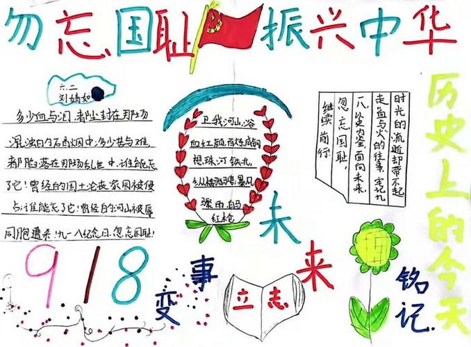 勿忘国耻纪念918手抄报 勿忘国耻手抄报