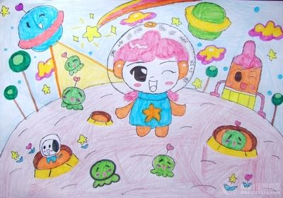 少儿科幻画大全手抄报 科幻画手抄报