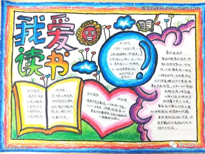 五年级我爱读书简易手抄报 我爱读书手抄报