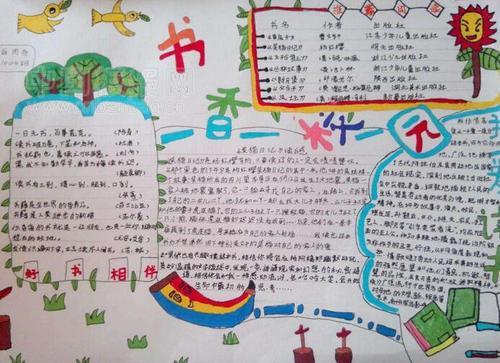 五年级我爱读书简易手抄报 我爱读书手抄报