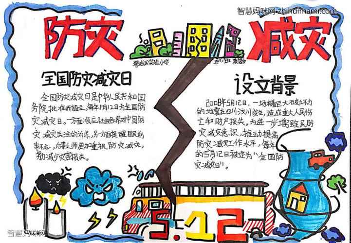 简单又漂亮的512防灾减灾日手抄报 防灾减灾手抄报