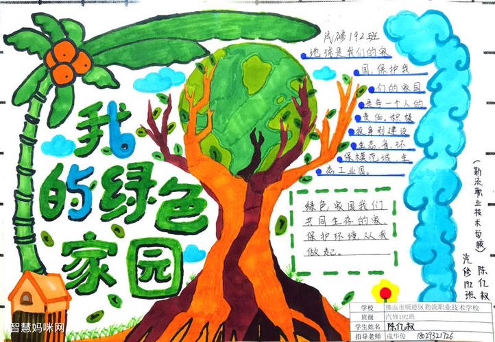 绿色低碳全面小康简单又好看手抄报 简单好看的手抄报