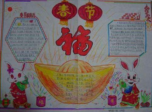 史上最全的关于春节的手抄报 我的春节手抄报