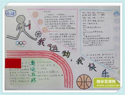 小学生关于体育运动的手抄报 小学生手抄报