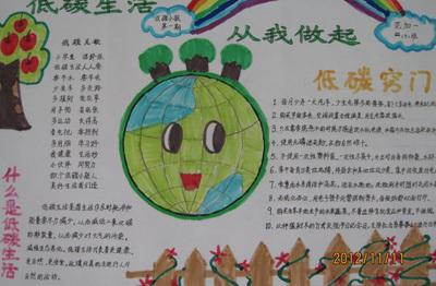 绿色低碳全面小康简单又好看手抄报 简单好看的手抄报