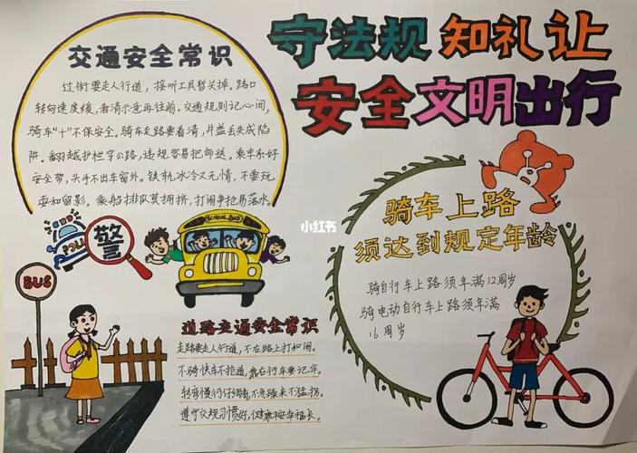 遵法守纪文明出行手抄报 文明出行手抄报