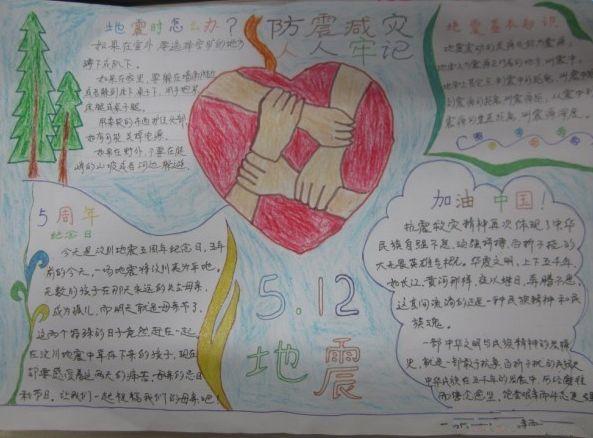 防范灾害风险建设美好家园手抄报 好家风手抄报