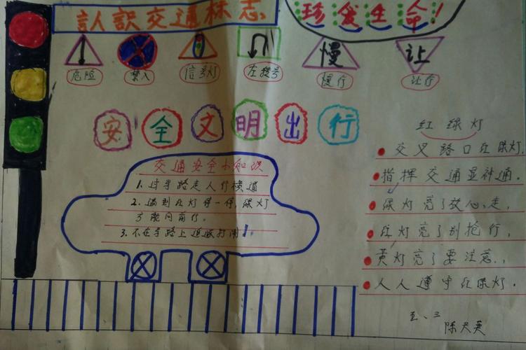 遵法守纪文明出行手抄报 文明出行手抄报