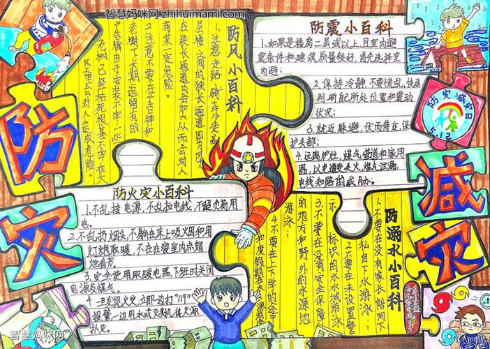 简单又漂亮的512防灾减灾日手抄报 防灾减灾手抄报