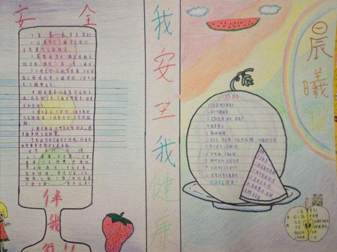 我健康我安全的手抄报 安全的手抄报