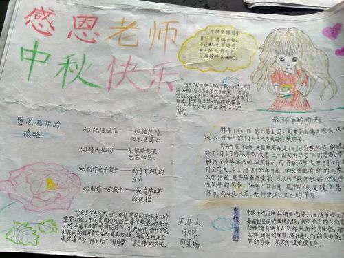 教师节和中秋节画一幅手抄报 教师节手抄报