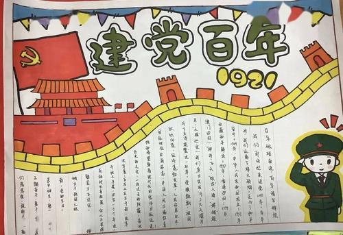 一等奖学党史爱祖国手抄报 一等奖手抄报