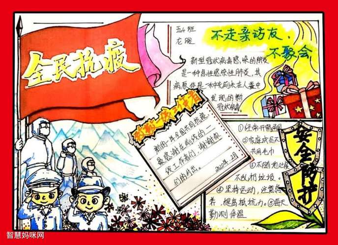 哀悼抗疫英雄手抄报 英雄手抄报
